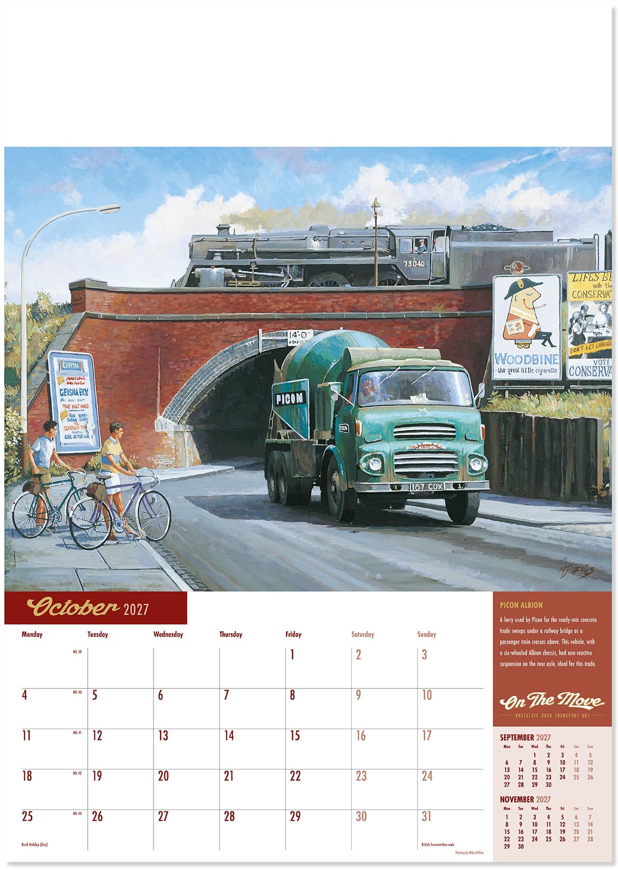 On the Move Wall Calendar