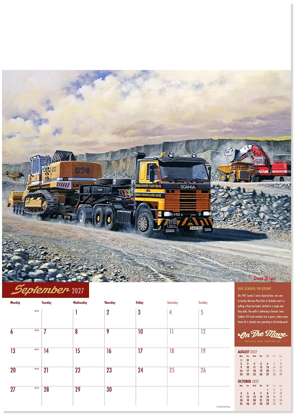 On the Move Wall Calendar