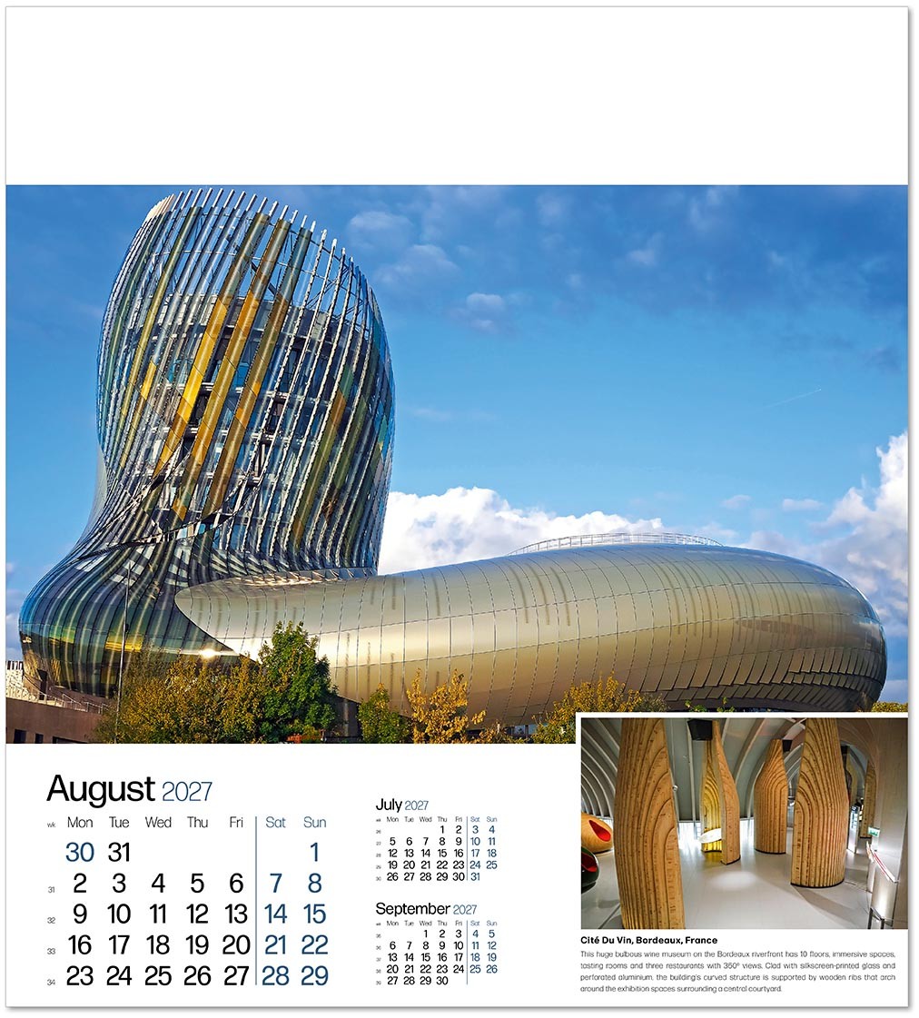 Iconic Structures Wall Calendar