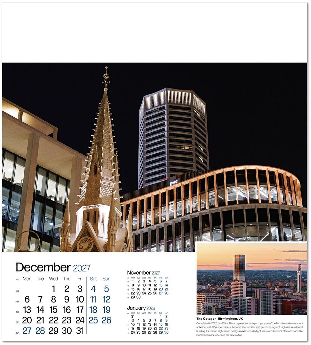 Iconic Structures Wall Calendar