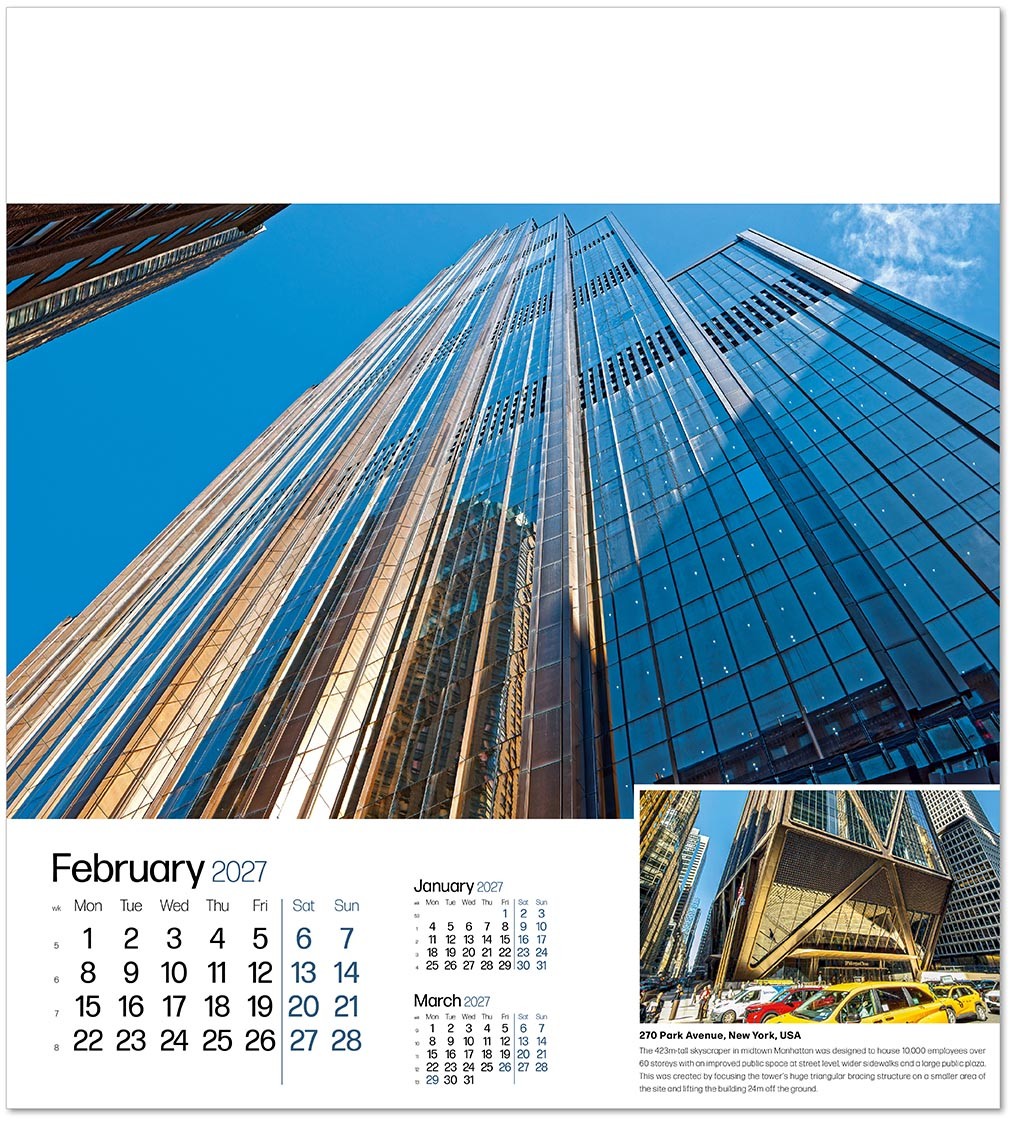 Iconic Structures Wall Calendar