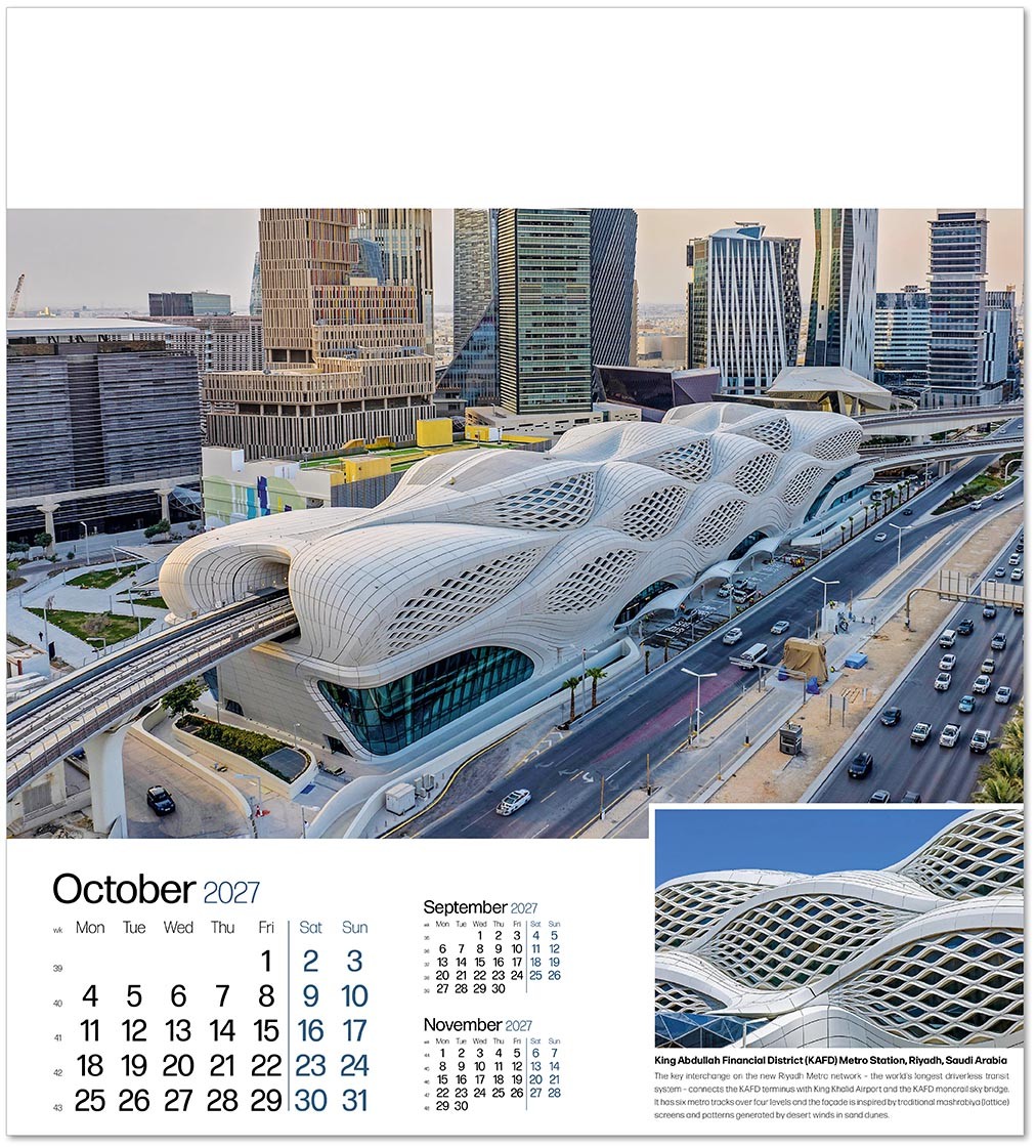 Iconic Structures Wall Calendar