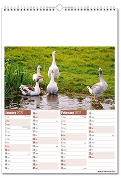 Down on the Farm Calendar