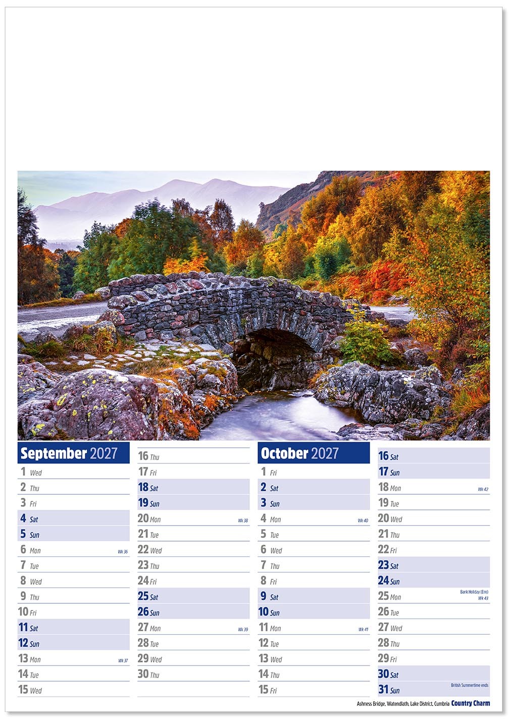 Country Charm Calendar