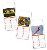 Slimline World Wildlife Compact Calendar